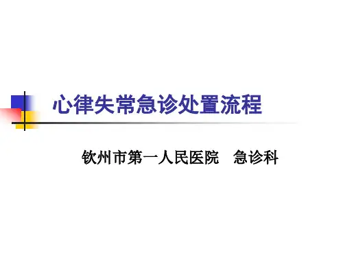 课件心律失常流程资料