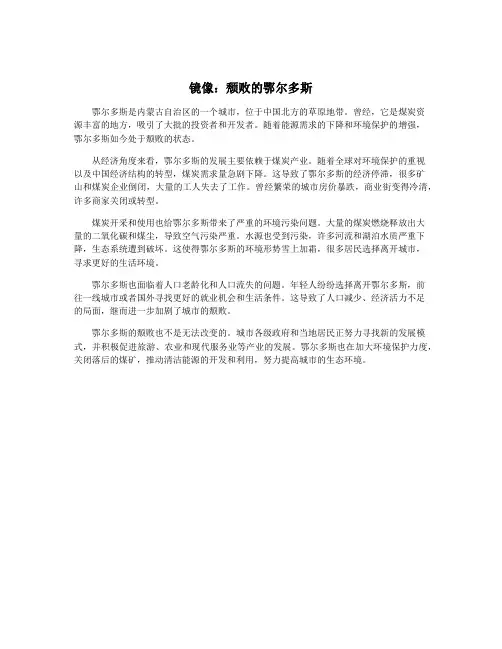 镜像：颓败的鄂尔多斯