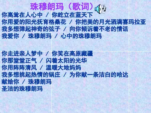 《登上地球之巅》课件
