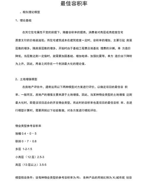 房地产各项计算公式