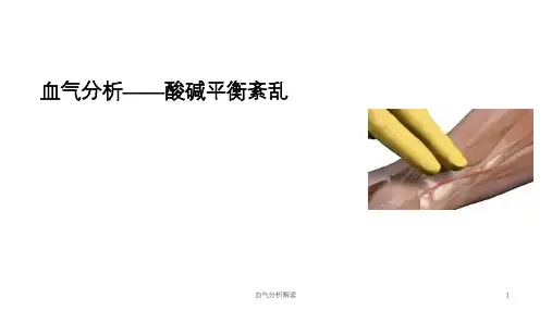 血气分析解读ppt课件