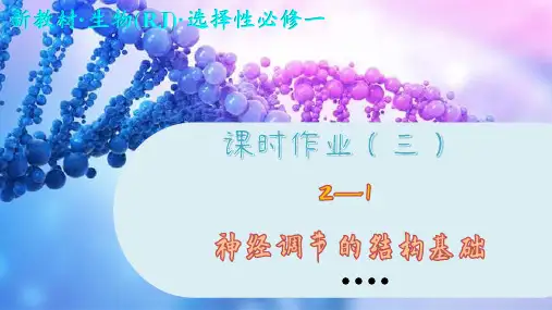 高中生物学选择性必修1课时作业(三)