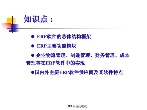 ERP系统的组成课件