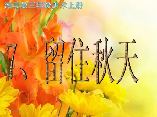 三年级上册美术《留住秋天》课件