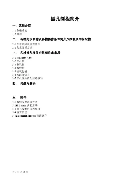 黑孔制程简介