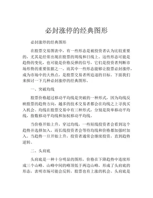 必封涨停的经典图形