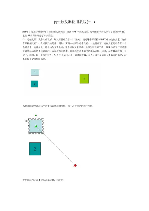 ppt触发器使用教程(一 )