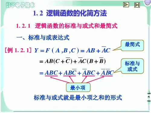 逻辑函数的化简方法