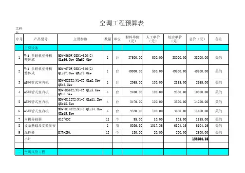 多联机-报价