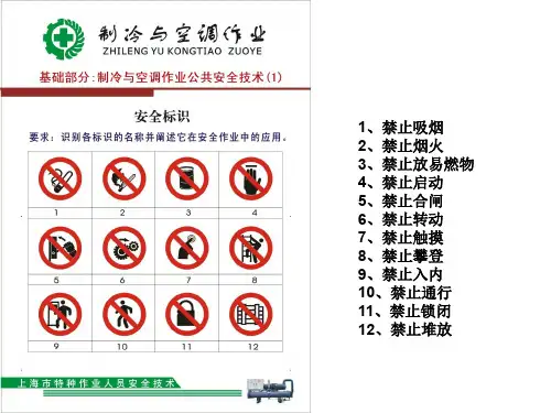 1-制冷与空调作业公共安全技术