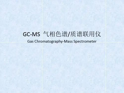 GC-MS--气相色谱质谱联用仪