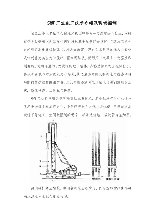 SMW工法施工技术介绍及现场控制