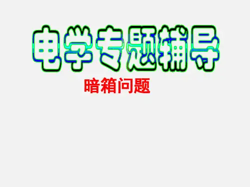 中考物理电学专题辅导课件-暗箱问题(共48张PPT)