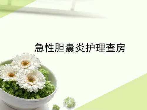 急性胆囊炎护理查房 PPT课件
