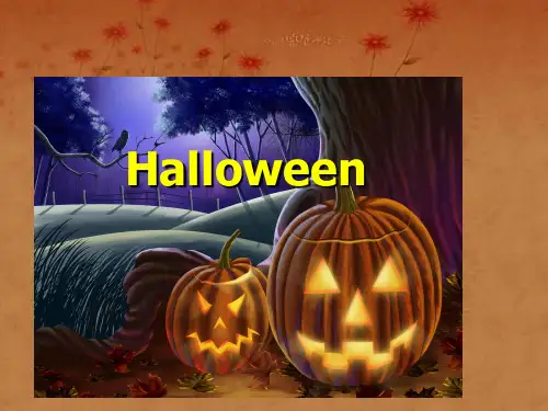 英语Halloween万圣节1ppt课件