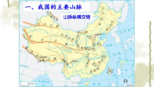 中国主要的山脉和地形区ppt课件