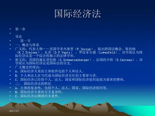 国际经济法ppt课件