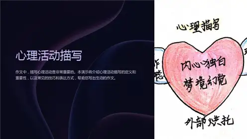 作文指导(心理活动描写)