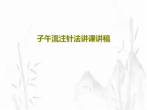 子午流注针法讲课讲稿30页PPT