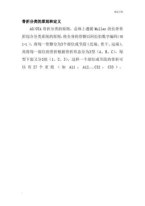 骨折分型图示