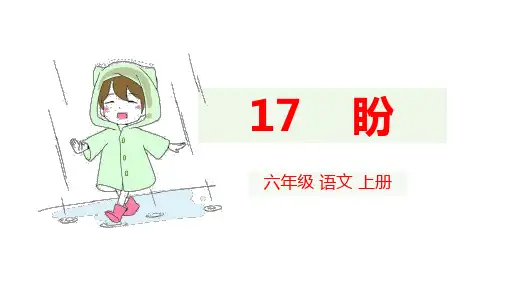部编版六年级语文上册17《盼》课件(共36张PPT)