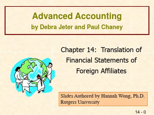 Advanced Accounting by Debra Jeter and Paul Chaney