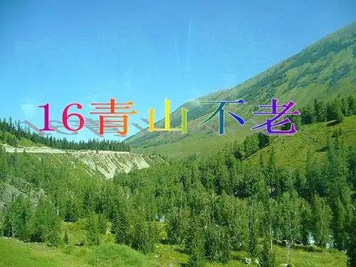 16《青山不老》1完整实用