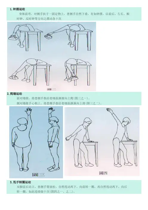 肩周炎活动图