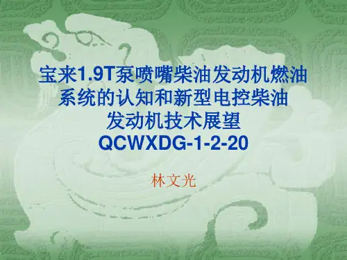宝来TDI燃油系统认知