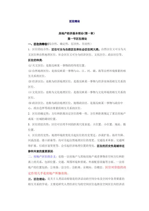 区位理论房地产