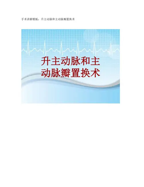 升主动脉瓣置换术