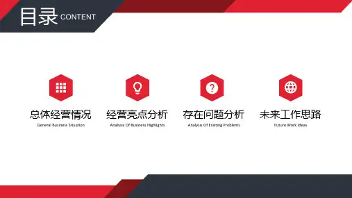市场销售经营分析工作汇报PPT模板