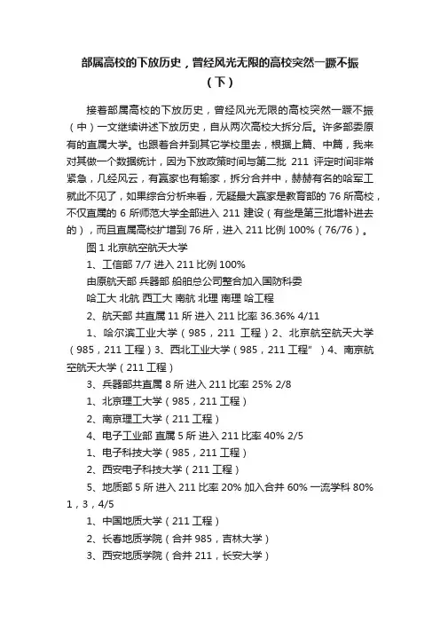部属高校的下放历史，曾经风光无限的高校突然一蹶不振（下）