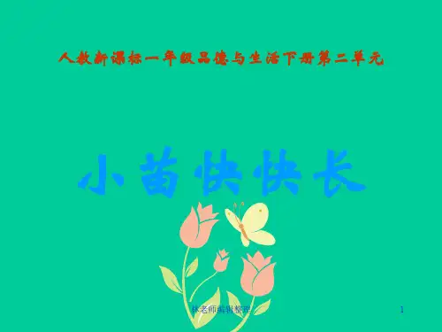 人教版小学品德一年级下册《6小苗快快长》PPT课件 (2)