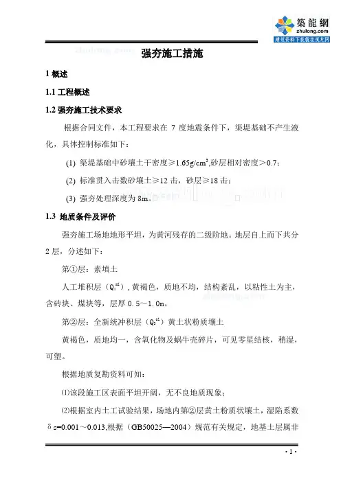 某工程强夯地基处理施工组织设计_secret