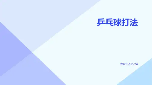 乒乓球打法