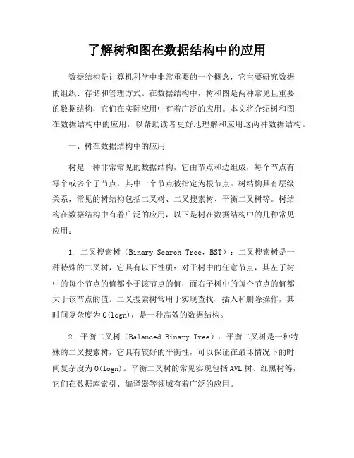 了解树和图在数据结构中的应用
