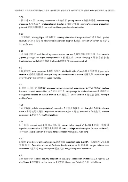 China+Daily半年热词总结