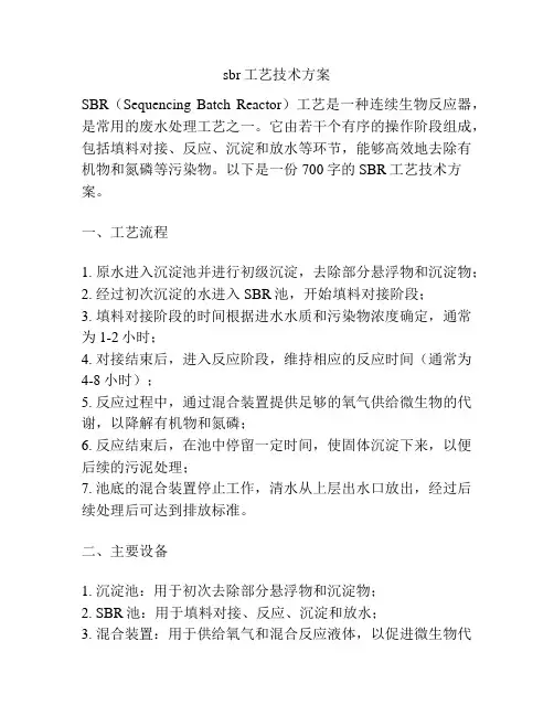 sbr工艺技术方案