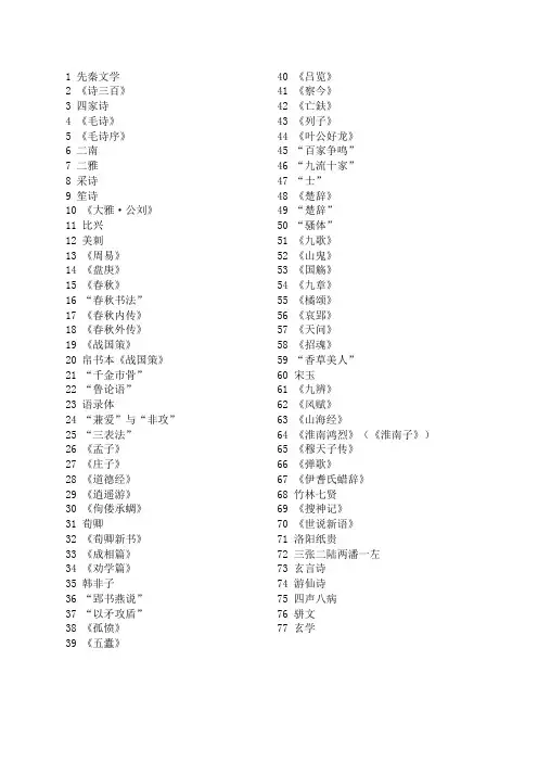 先唐文学名词解释
