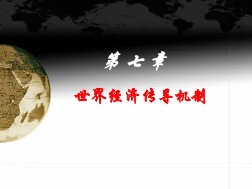 第七章 世界经济传导机制《世界经济概论》PPT课件