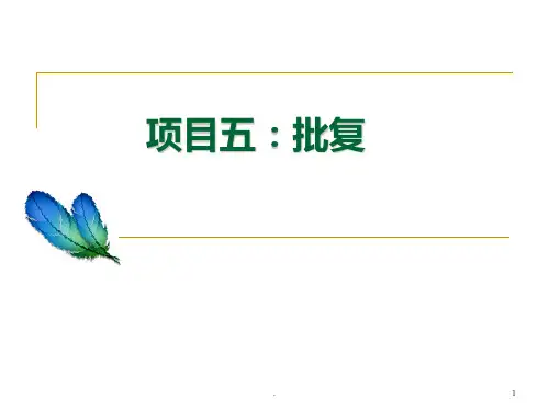 【整理】批复PPT课件