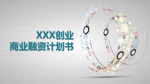 多彩简洁风商业融资计划书PPT模板