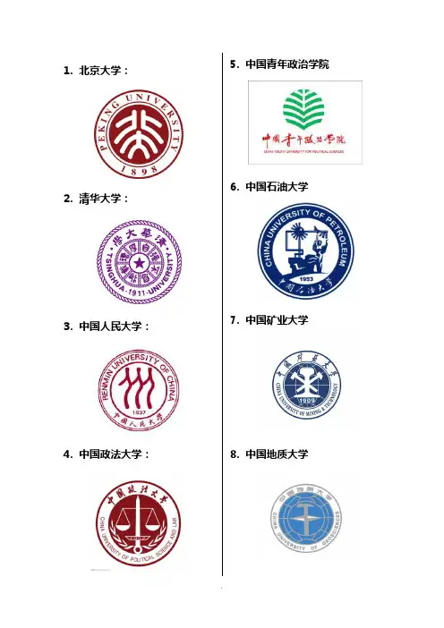 北京各大学校徽 