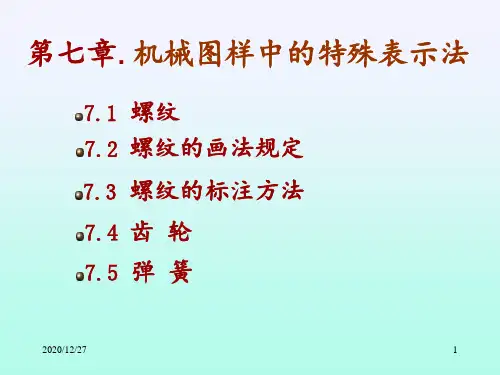 机械制图螺纹画法及标注 ppt课件