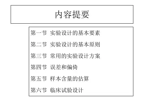 生物医学实验设计PPT幻灯片