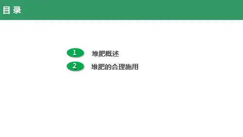 植物生长与养分环境调控—有机肥料的合理施用