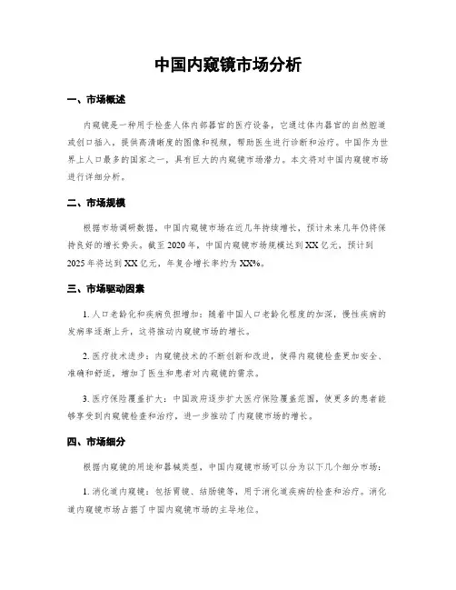 中国内窥镜市场分析