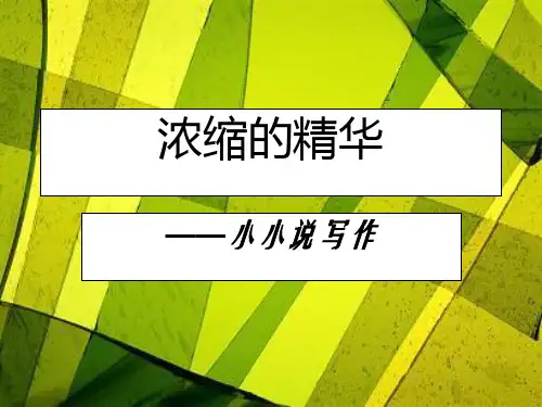 小小说写作(1)