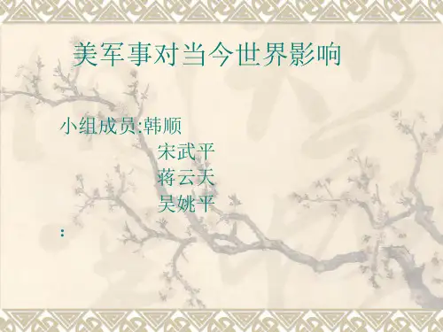 美军事发展对世界的影响